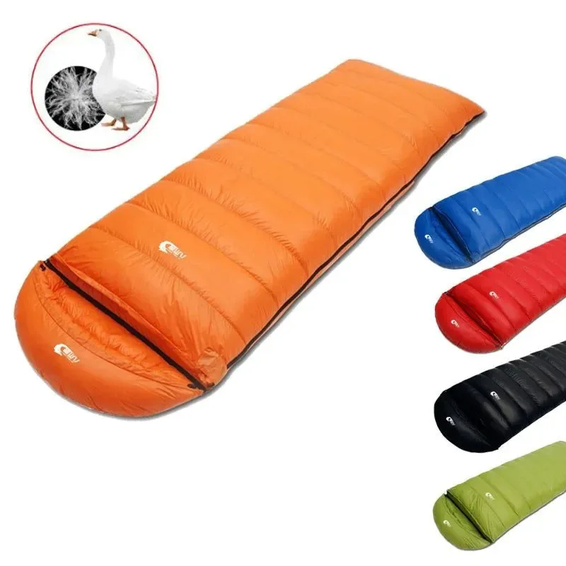 Organic Saco de dormir ultraligero e impermeable de plumón de ganso tipo sobre para mochileros acampadas y viajes. Efficient