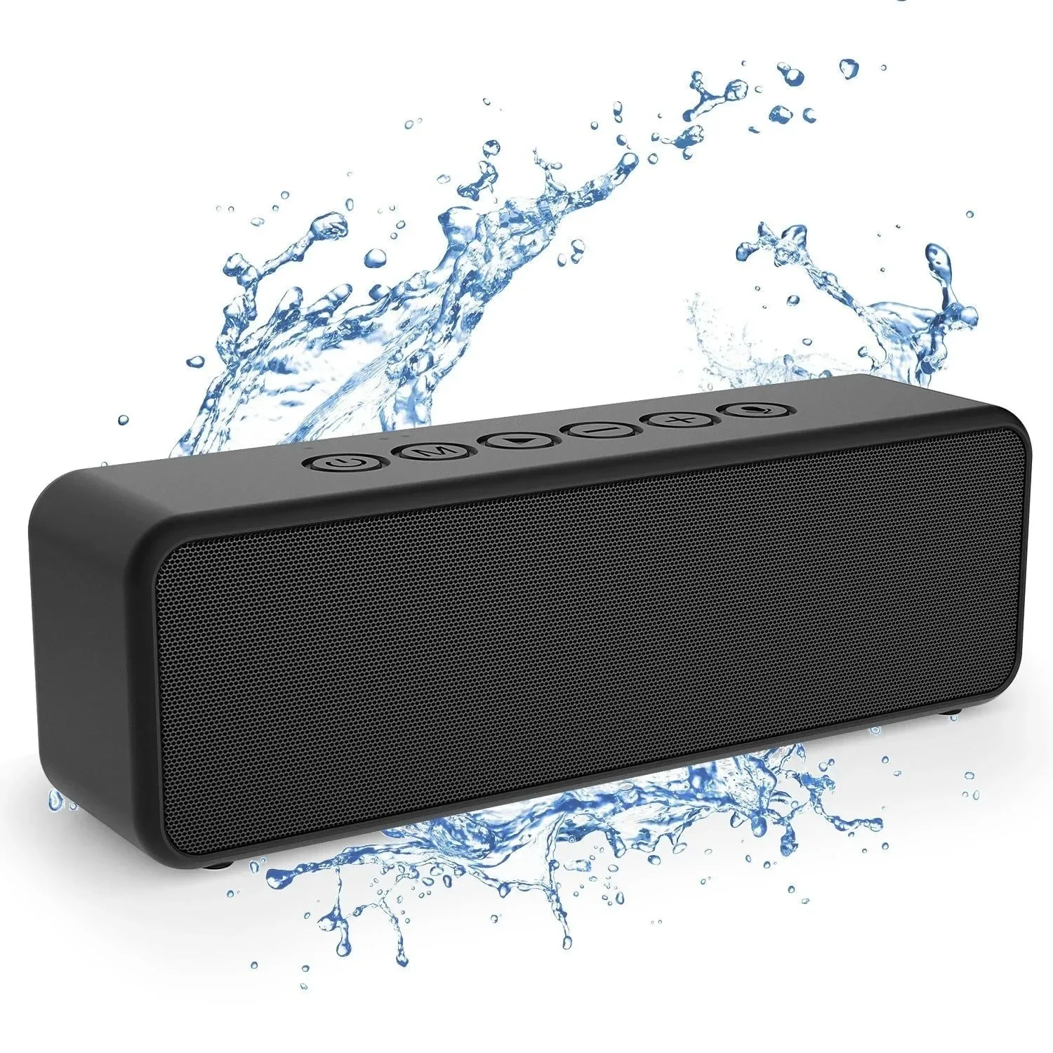 Casual Altavoz Bluetooth portátil de 30 W inalámbrico con graves mejorados y micrófono integrado resistente al agua IPX6 para camping. Clean