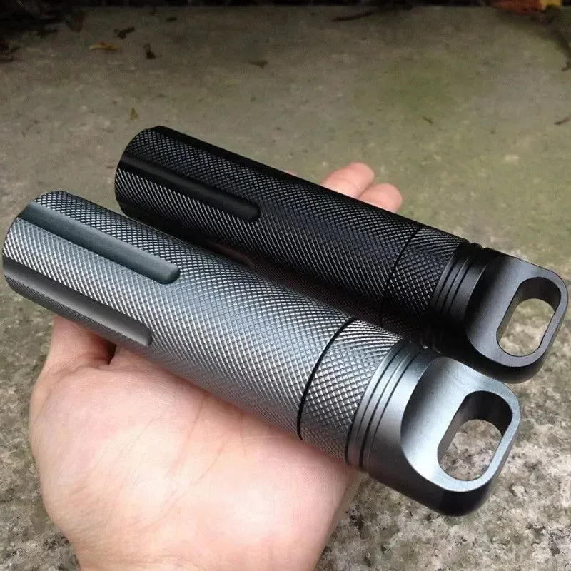 Casual Botiquines de primeros auxilios de emergencia CNC impermeables para exteriores frasco de aluminio para pastillas y tanque de almacenamiento EDC de supervivencia Eco-Friendly