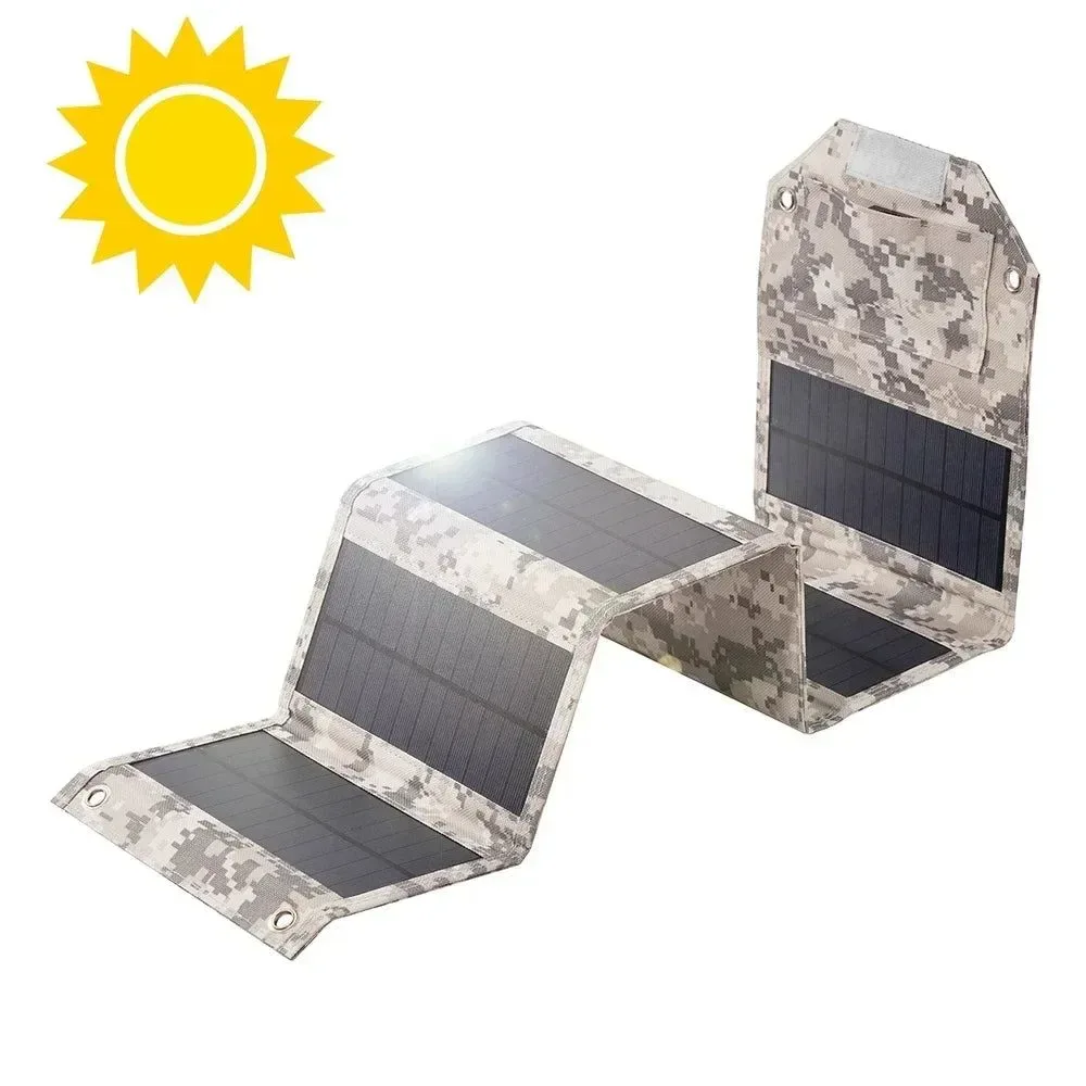 Luxury Panel solar plegable de 100 W con cargador USB de 5 V celda solar portátil para exteriores camping y senderismo. Selected