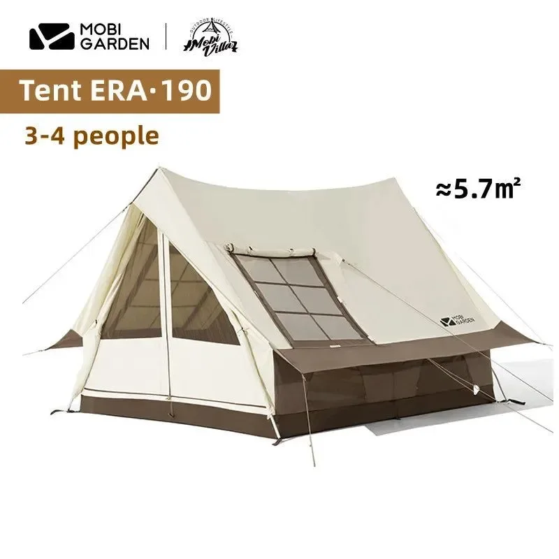 Premium Material Exquisita tienda de campaña portátil para exteriores resistente al viento y a la lluvia de algodón con cresta Epoch 190 Comfortable