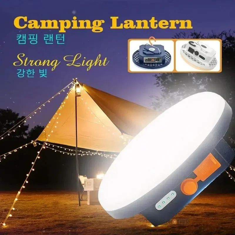 Prestigious Linterna de camping potente y recargable con imán luces LED portátiles para tiendas de campaña para trabajar y reparar. Recyclable