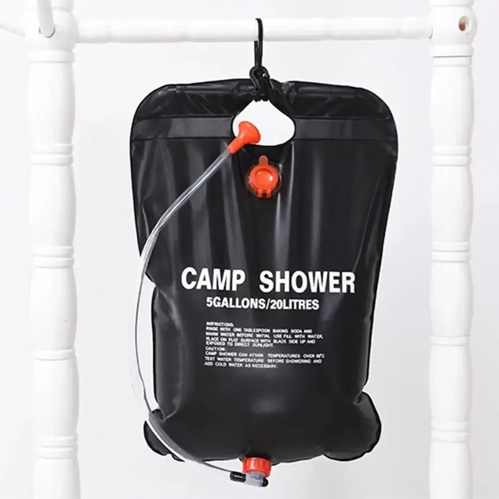 Modern Bolsa de ducha solar portátil de 20 l - Bolsa de ducha solar para camping con manguera bolsa de agua solar de PVC para acampar al aire libre Reliable