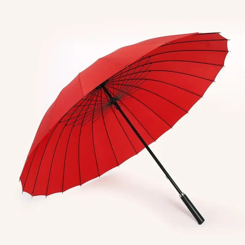 Reliable Paraguas manual largo de 24 varillas - Paraguas de golf retro XL resistente a tormentas y con protección solar disponible en varios colores Optimized