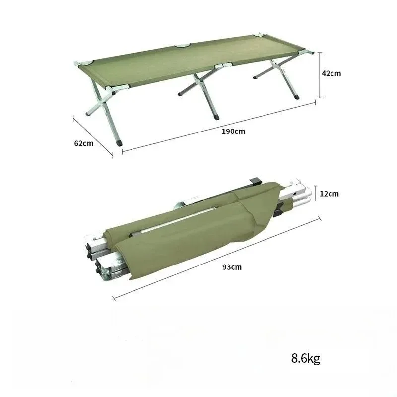 Proven Cama plegable portátil ultraligera de aleación de aluminio para senderismo pícnics y aventuras al aire libre. Environmentally Friendly