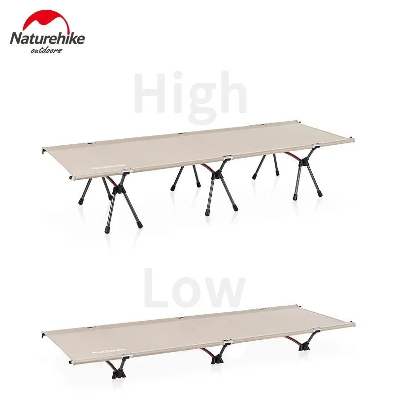 Reliable Cama plegable para acampar cama alta y baja de doble uso estable y portátil para exteriores oficina y hogar. Superior
