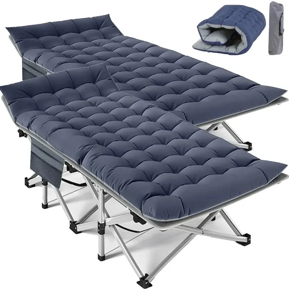 Relaxed Cuna plegable portátil para adultos con bolsa de transporte - Estructura de acero de aleación resistente para viajes y acampadas al aire libre Acerca de este artículo Carefully Designed