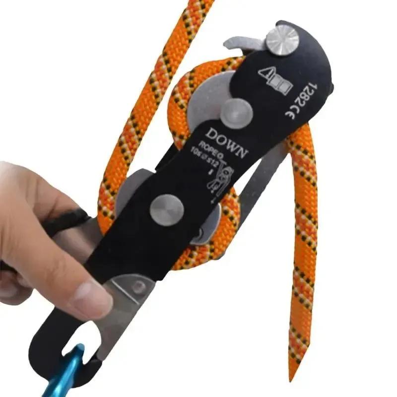 Versatile Descensor de escalada dispositivo de seguridad antipánico autoblocante para rescate con cuerdas y rápel Minimalist