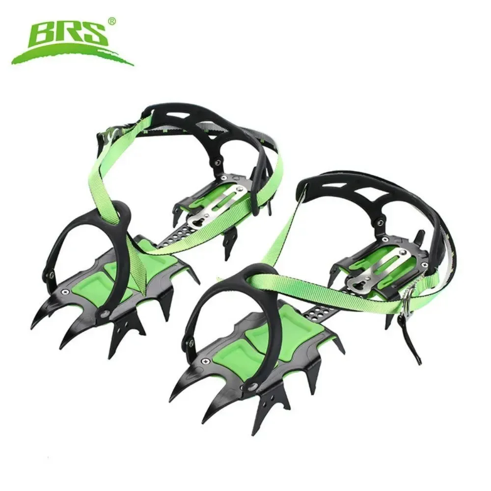 Professional Crampones de hielo de acero de 14 dientes agarres antideslizantes para nieve esquí senderismo y escalada. Official