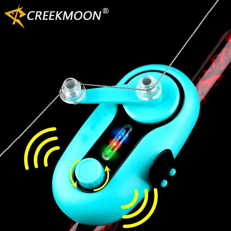 High-Performance Alarma de picada universal con luz LED alerta sonora electrónica para cañas de mar y río diseño con clip Trendy