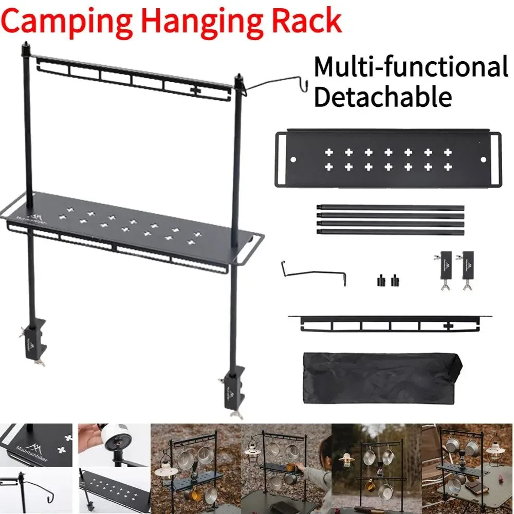 Fine MountainHiker Camping Lantern Stand – Detachable Aluminum Alloy Tabletop Ground Light Holder for Camping BBQ Hiking Stylish