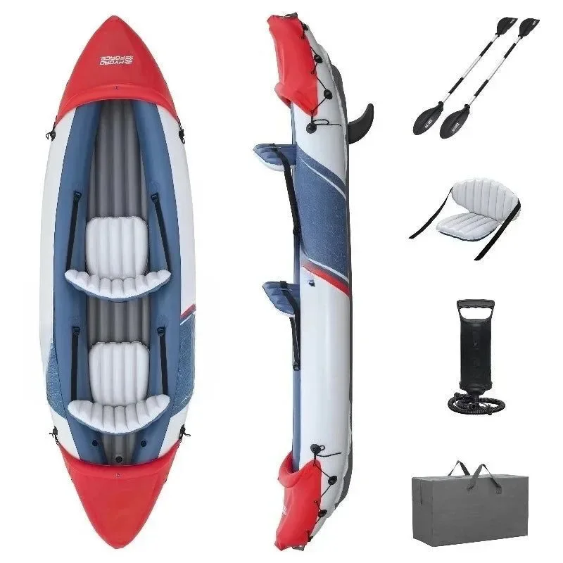 High-Quality Inflatable 2-Person Fishing Kayak – Lite-Rapid Design for Easy Transport Modern