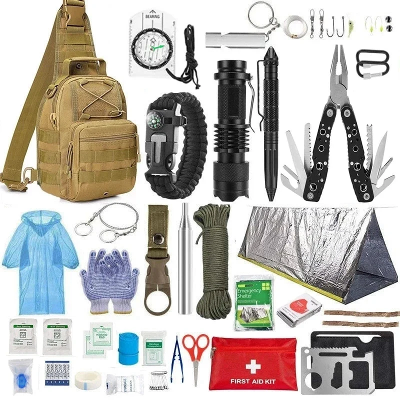 Smooth Portable MOLLE IFAK Survival First Aid Kit – Full Set for Camping Hiking Trauma Response Long-Lasting