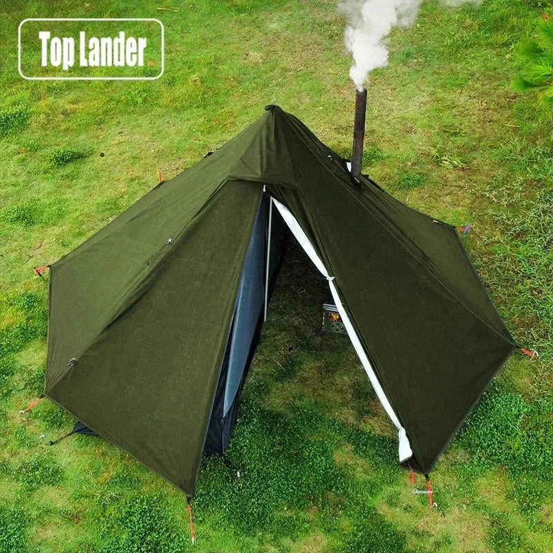 Clean Ultralight Hot Tent Chimney Port 1-Person 4-Season Winter Smart