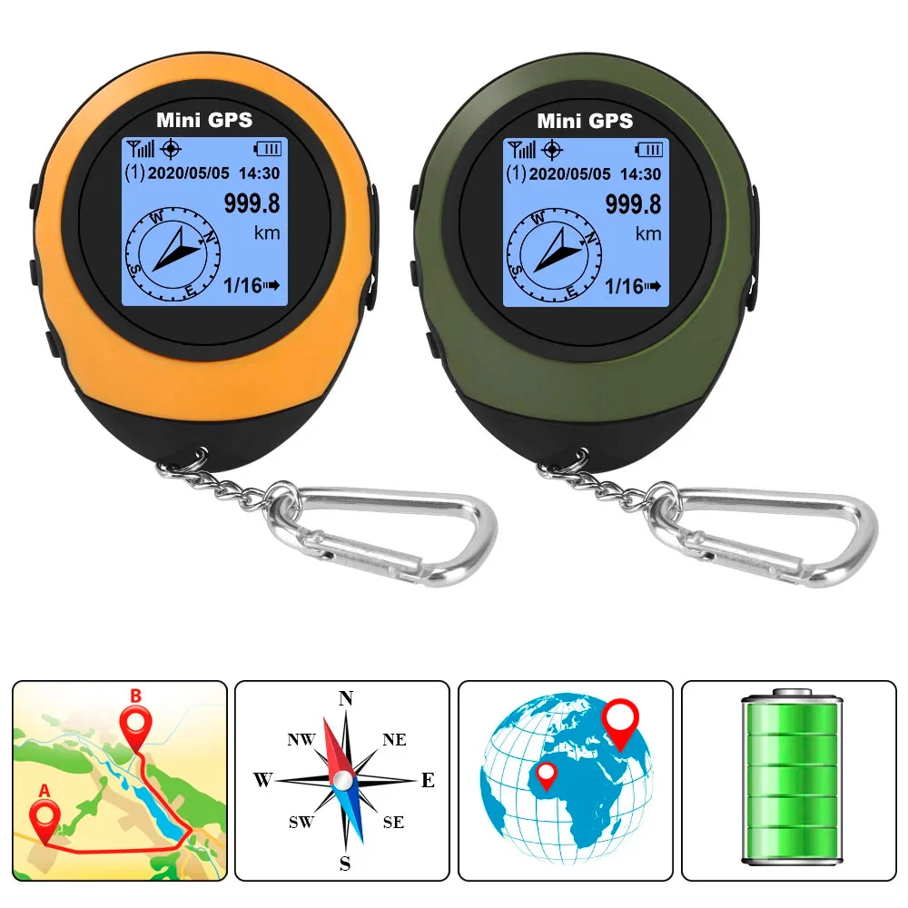 Eco-Friendly Mini Handheld GPS Navigator Compass Altitude Tracker Luxury