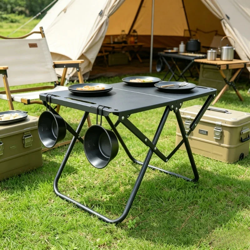 Optimized Foldable Camping Picnic Table Lightweight Portable 2.1kg Reusable