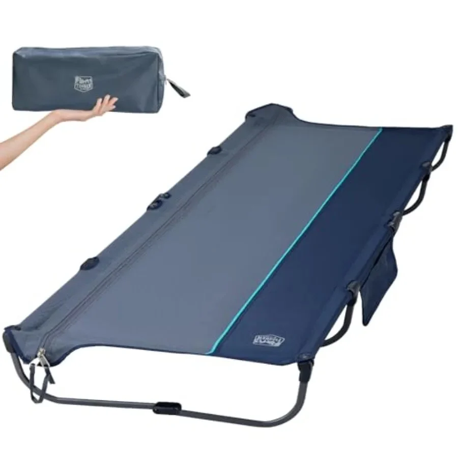 Minimalist 20-Second Quick Setup Aluminum Folding Camping Cot – Zipper Closure Carry Bag 20-Second Quick Setup Aluminum Folding Camping Cot – Zipper Closure Carry Bag Included Practical