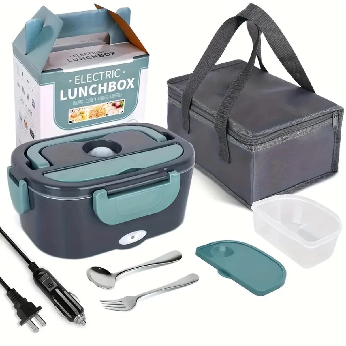 Trendy Electric Lunch Box Double Compartment – 110V-240V 12V-24V Portable Food Heater Electric Lunch Box Double Compartment – 110V-240V 12V-24V Portable Food Heater Optimized