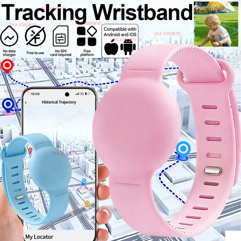 Trendy Kids Anti-Loss GPS Tracking Wristband – -Time Location History One-Click App Navigation for Child Safety Selected