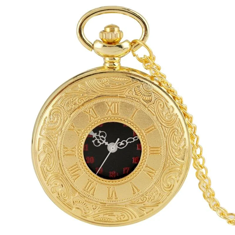 Relaxed Roma Pocket Watch Golden Genuine