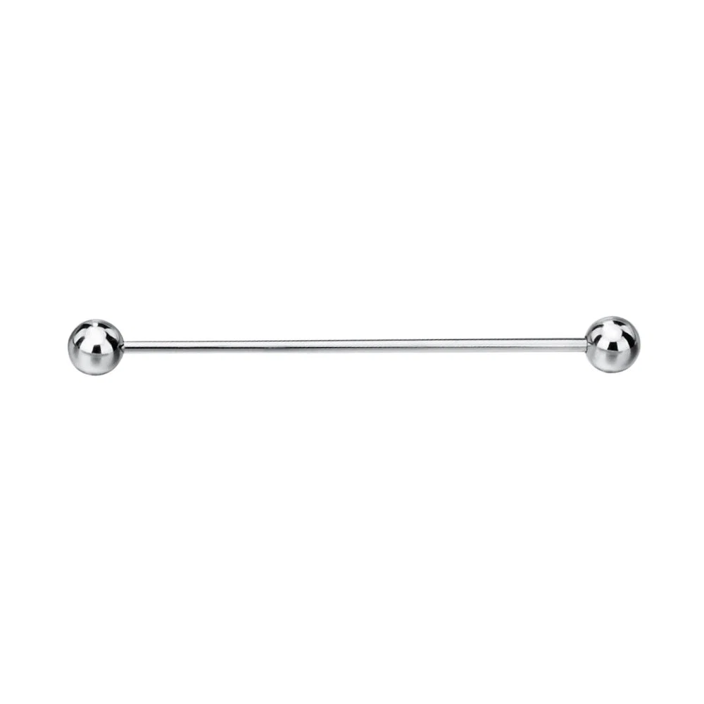 Specialty Rhodium Globe Collar Bar Classic