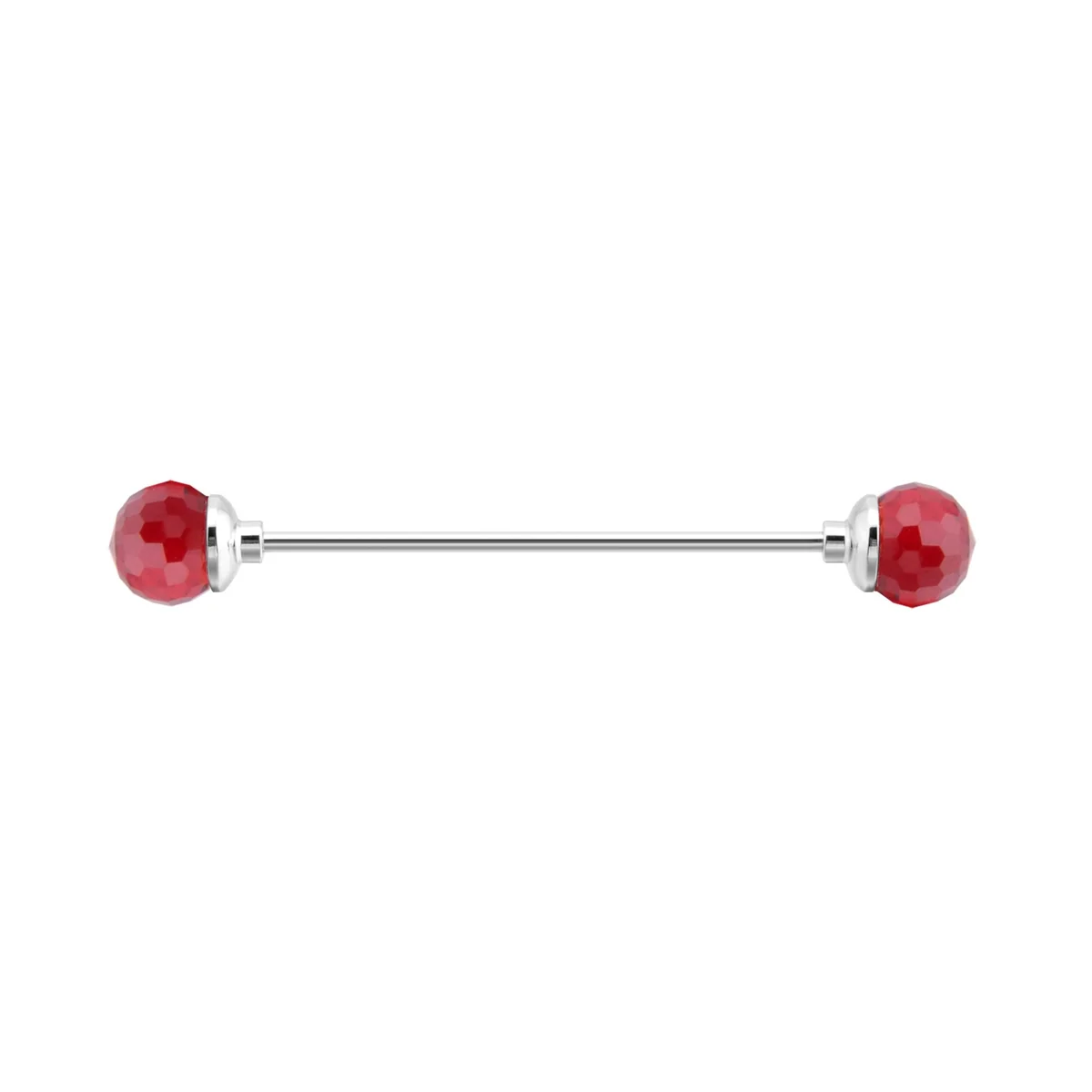 Soft Red Crystal Ball Colar Bar Dependable