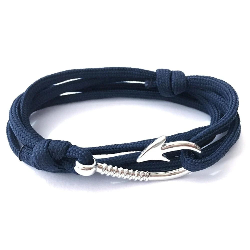 Reliable Silver Small Hook Nautical Bracelet Original