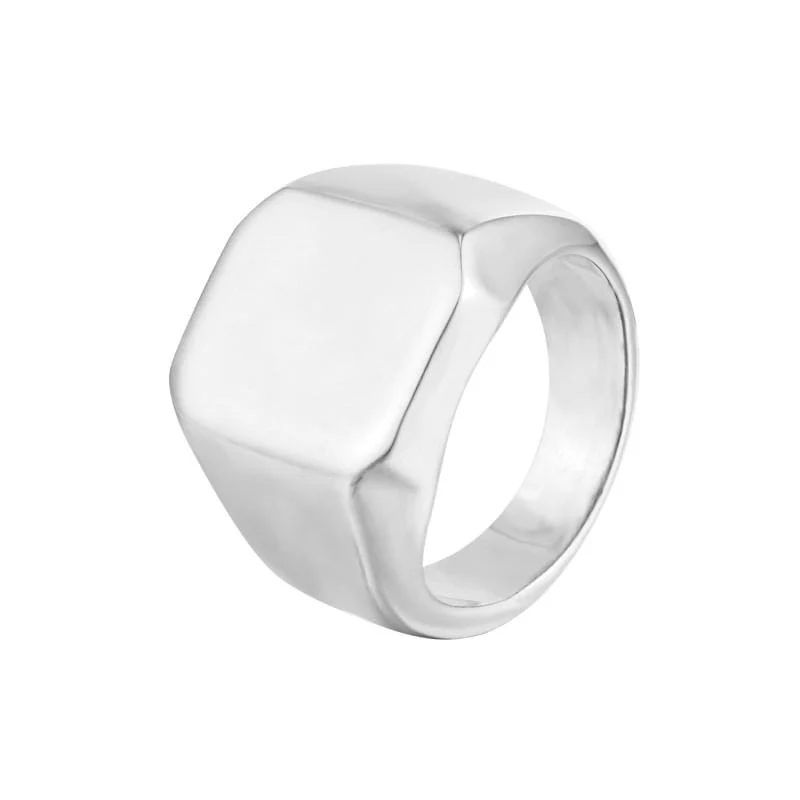 Pure William 925 Sterling Silver Signet Ring Refined