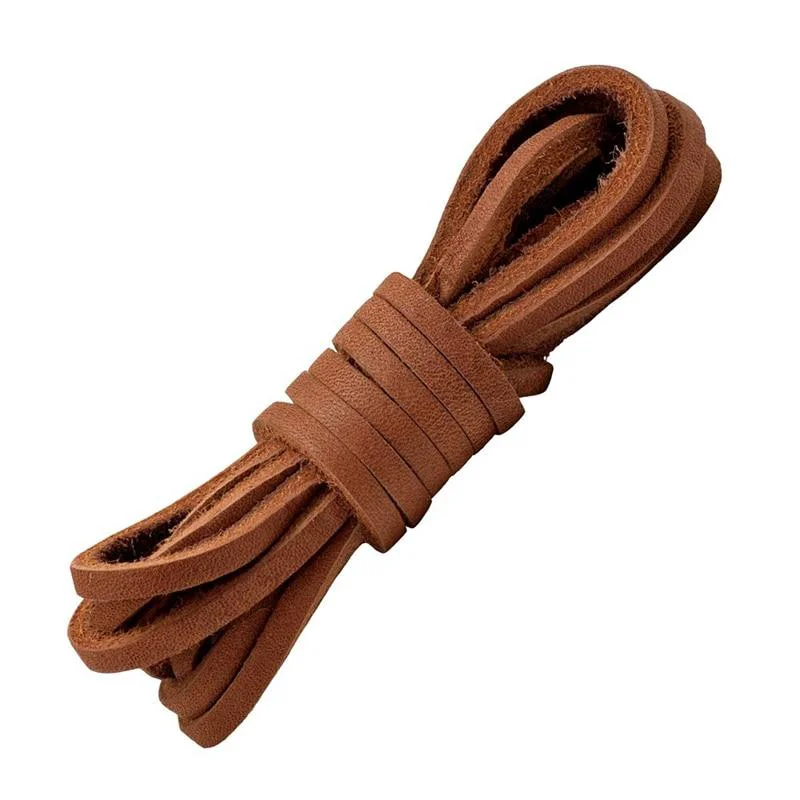 Fast 1 Pair Flat Leather Shoelaces 24 to 63 inches Specialty