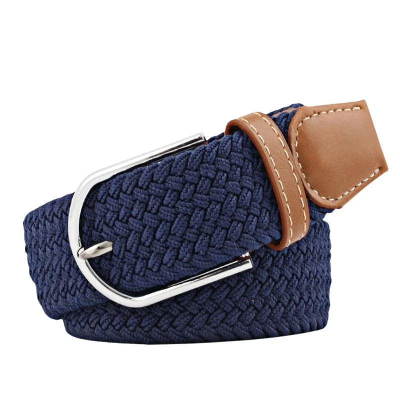 Organic Giuseppe Braided Solid Elastic Belt Long-Lasting