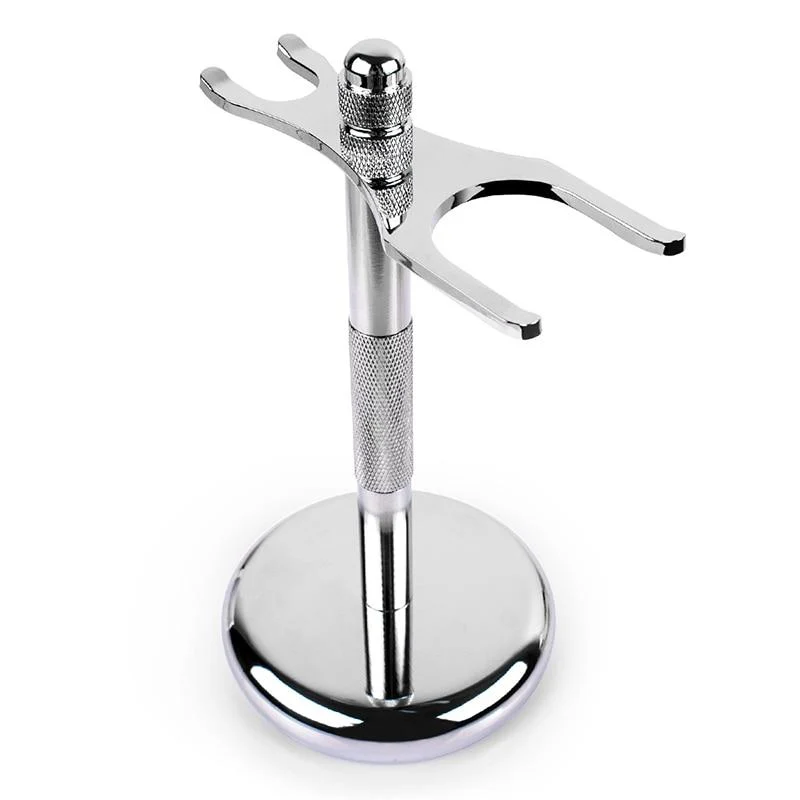 Solid Genova Stainless Steel Shaving Brush Safety Razor Stand Casual