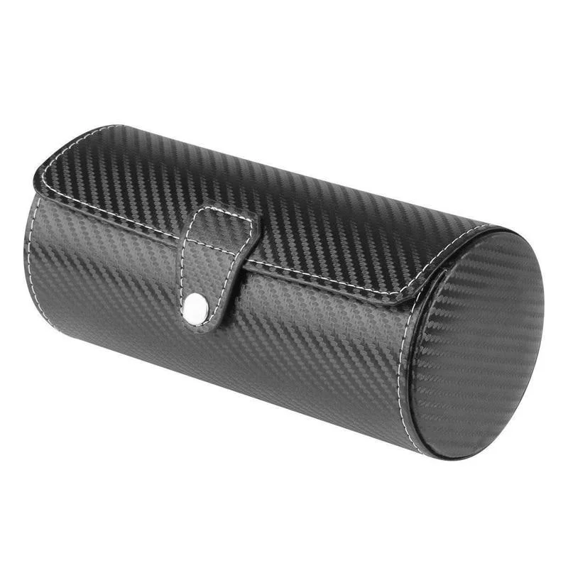 Pure Noah Carbon Look 3 Slots Watch Roll Case Green