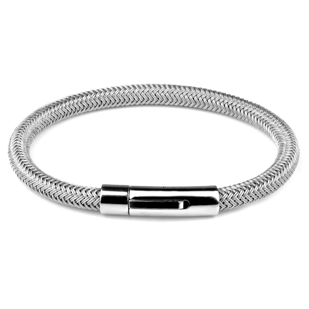 Crafted Ornell Metal Rope Bracelet Enhanced