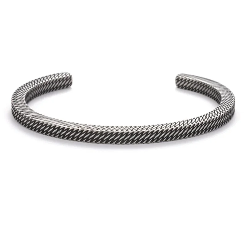Practical Remus Vintage Stainless Steel Cuff Bracelet Consistent