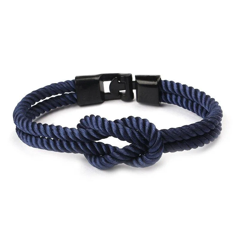 Contemporary Yacht Knot Pulsera de cuerda maciza Top-Quality