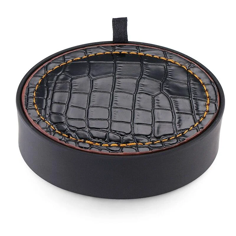 Elegant Pietro Caja de regalo de piel negra para gemelos Quality