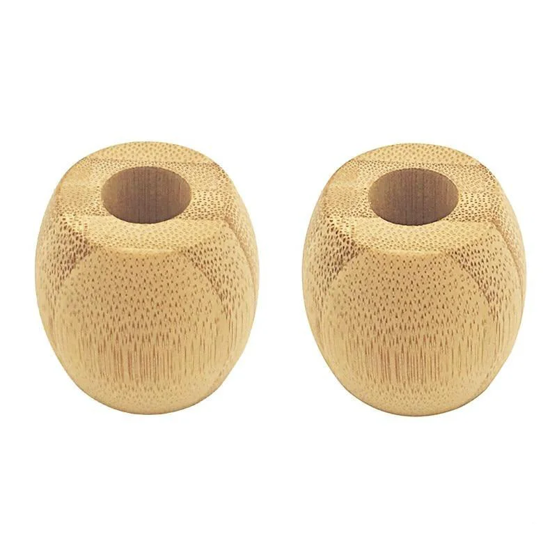 Artisan Soporte para maquinilla de afeitar de madera de bambú hecho a mano Functional