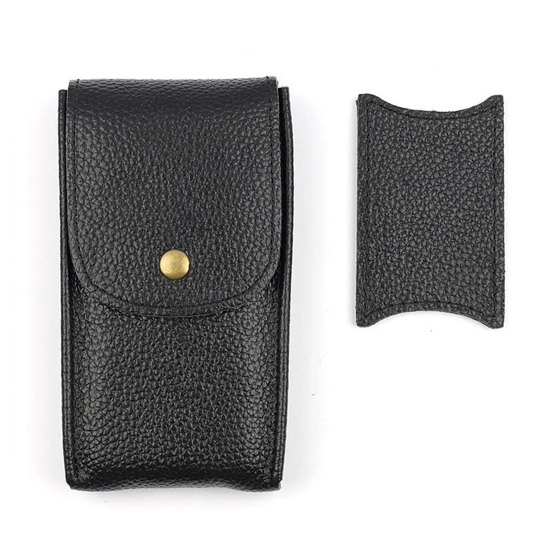 Modern Noe Estuche de viaje de piel suave para un solo reloj Solid