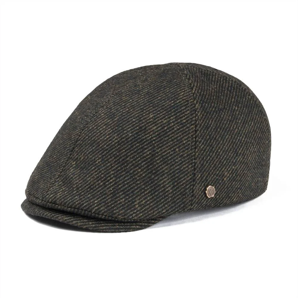 Certified Gorra plana de sarga de lana Elegant