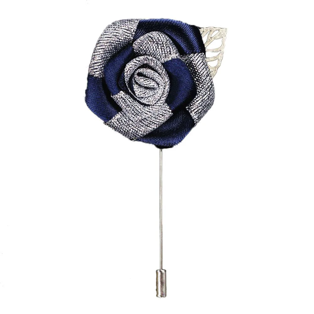 Powerful Alfiler de solapa Rosa de plata Sophisticated