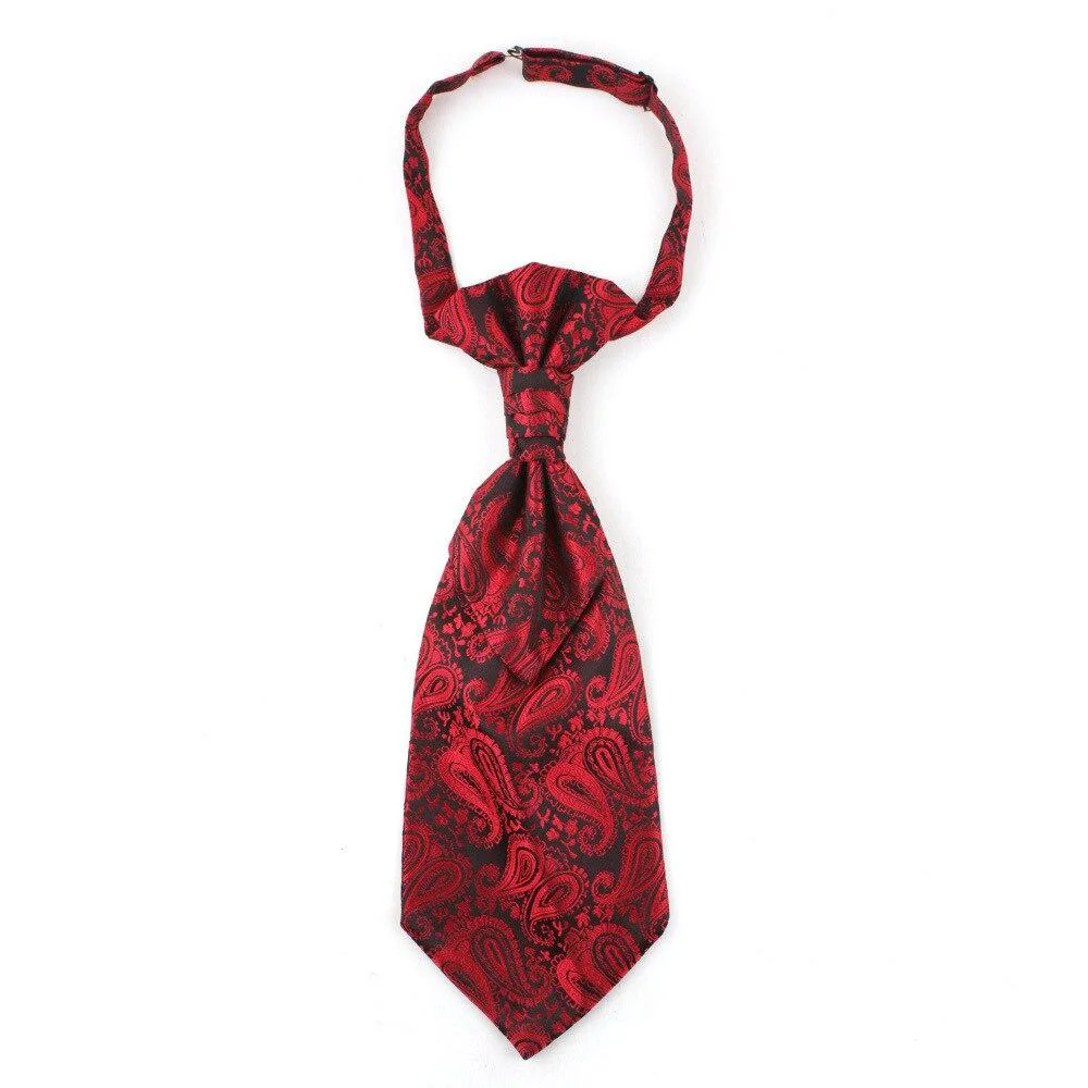 Authentic Corbata Ascot Paisley Preanudada Durable