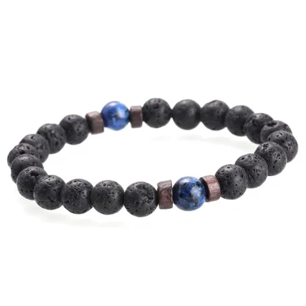 Unique Pulsera de piedra de lava Excellent