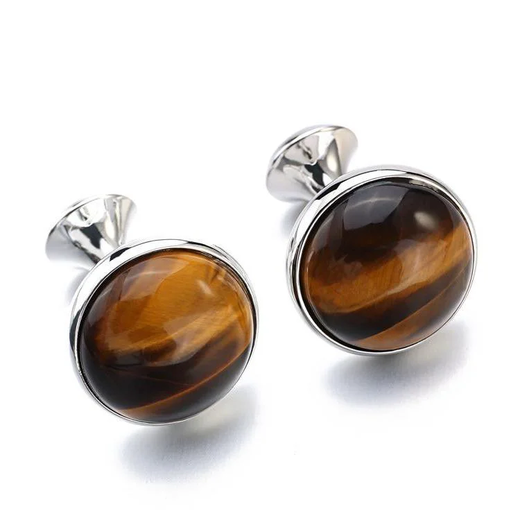 Specialty Gemelos de piedra ojo de tigre Sophisticated