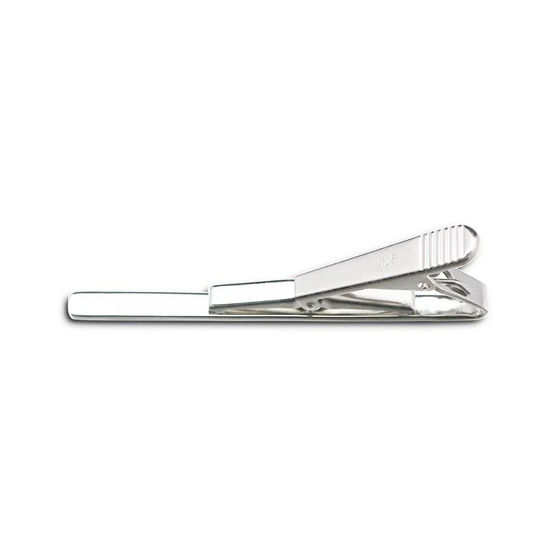 Pure Pasador de corbata de plata de ley Long-Lasting