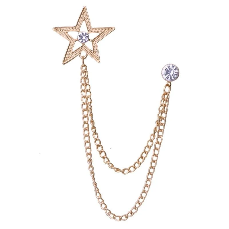 Responsible Alfiler de borla con estrella Stylish