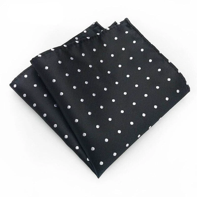Solid Pañuelo de bolsillo de seda con lunares Soft