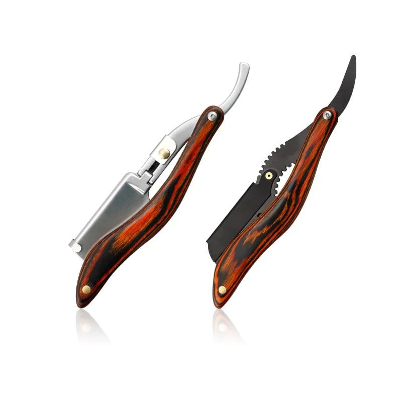 Flexible Enrico Maquinilla de afeitar Shavette profesional de acero inoxidable Premium Material