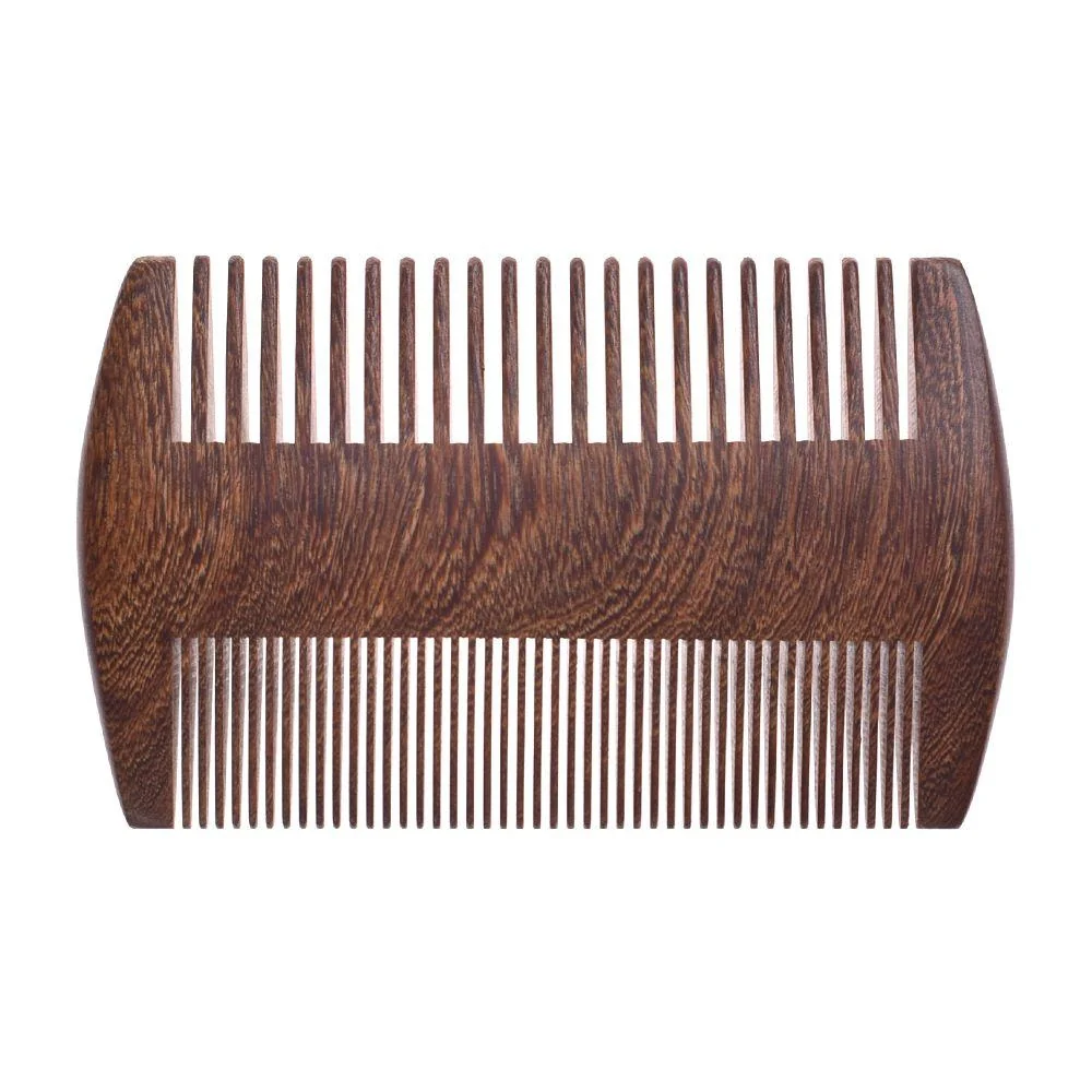 Clean Peine de barba antiestático de bolsillo de sándalo High-End