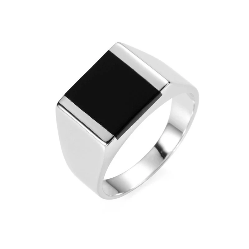 Fast Anillo de sello Valdemar de plata de ley 925 Elite
