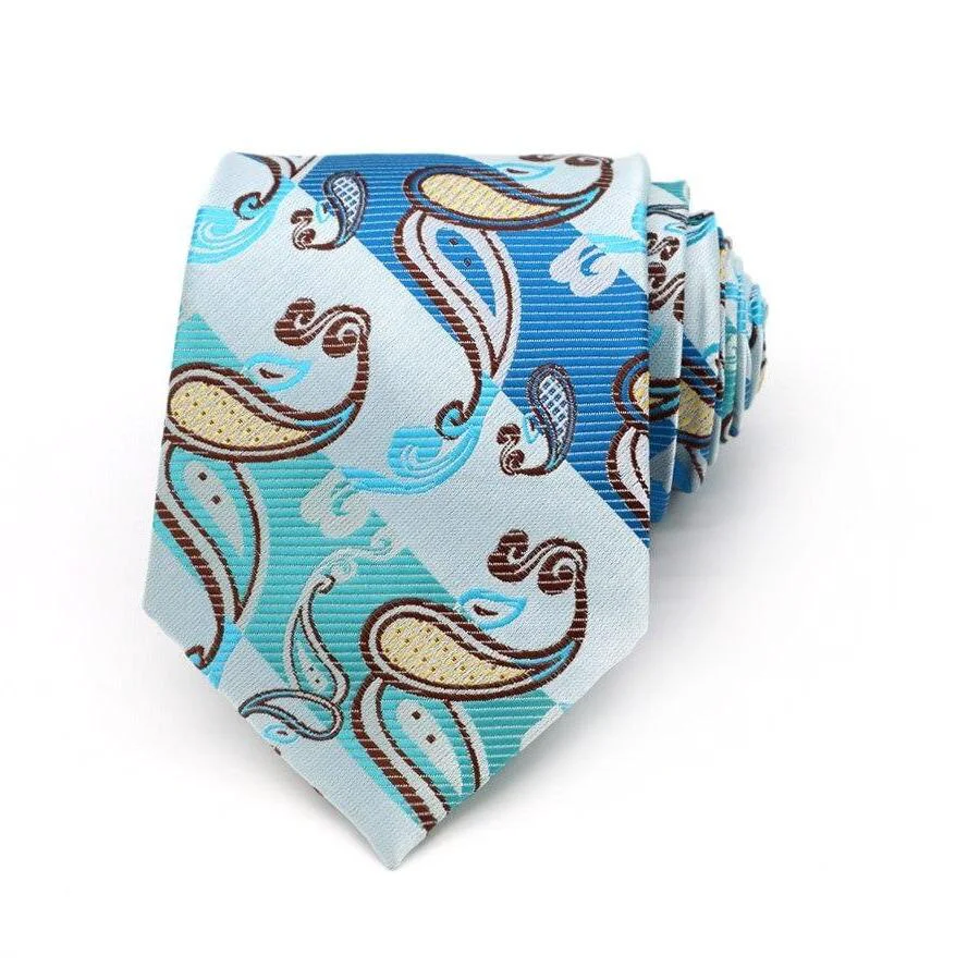 Advanced Corbata de seda a rayas paisley Professional